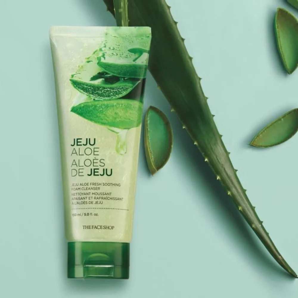 *THE FACE SHOP* Jeju Aloe Fresh Soothing Foam Cleanser 5 fl. oz.
